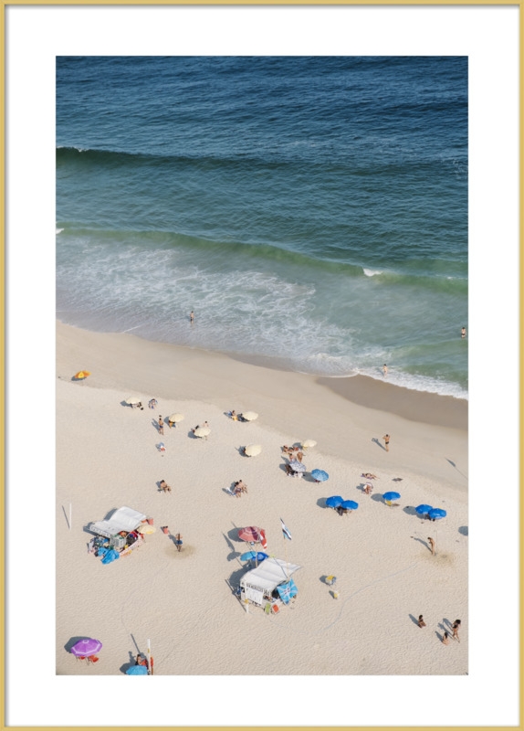 Ipanema beach from above  by Lauren & Annael Tolila for Artfully Walls - Image 0