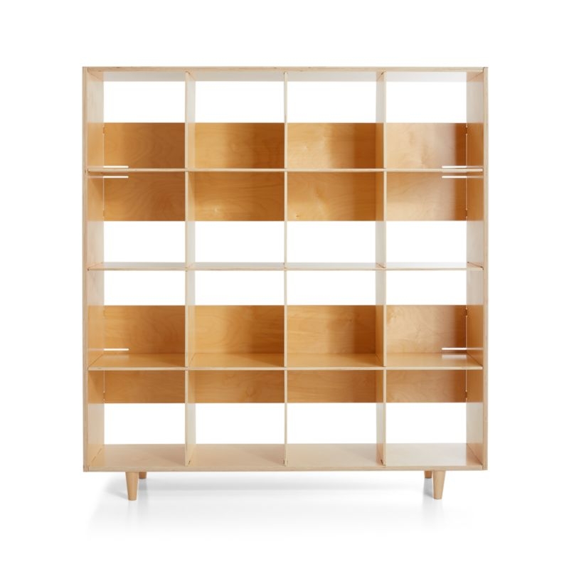 Sprout Natural 16 Cubby Birch Bookcase - Image 2