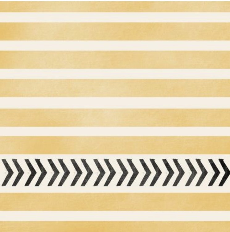 YELLOW STRIPES AND ARROWS Duvet Cover, TWIN/XL: 68" X 88" (duvet cover only) - Image 2