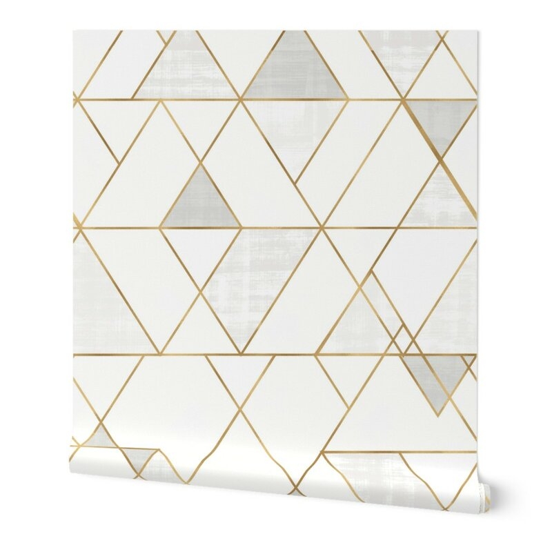 Clarkson Geometric Removable Peel and Stick Wallpaper Panel - 108" x 24" - Image 1