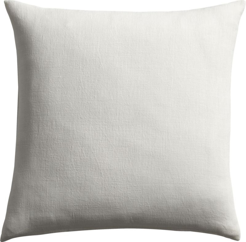 20" linon white pillow with down-alternative insert - Image 2