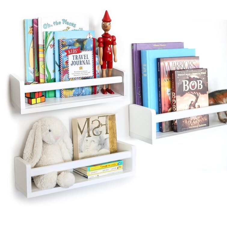 Clegg Isabelle & Max™ 4.2'' H X 16.5'' W Solid Wood Pine House Floating Shelf Kids Bookcase (Set of 3) - Image 4