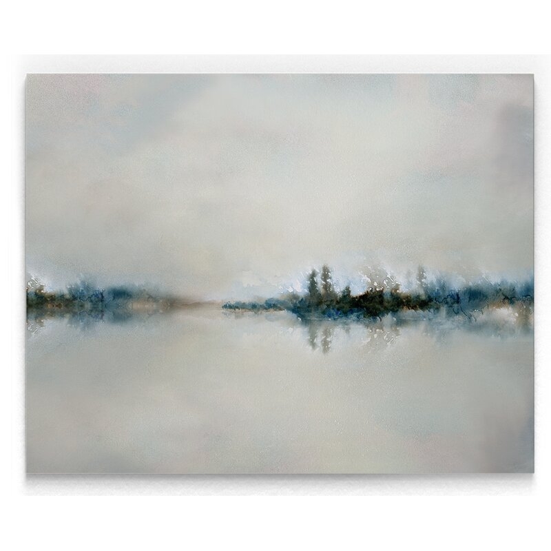 'Calm Morning' Watercolor Painting Print on Wrapped Canvas - Image 2