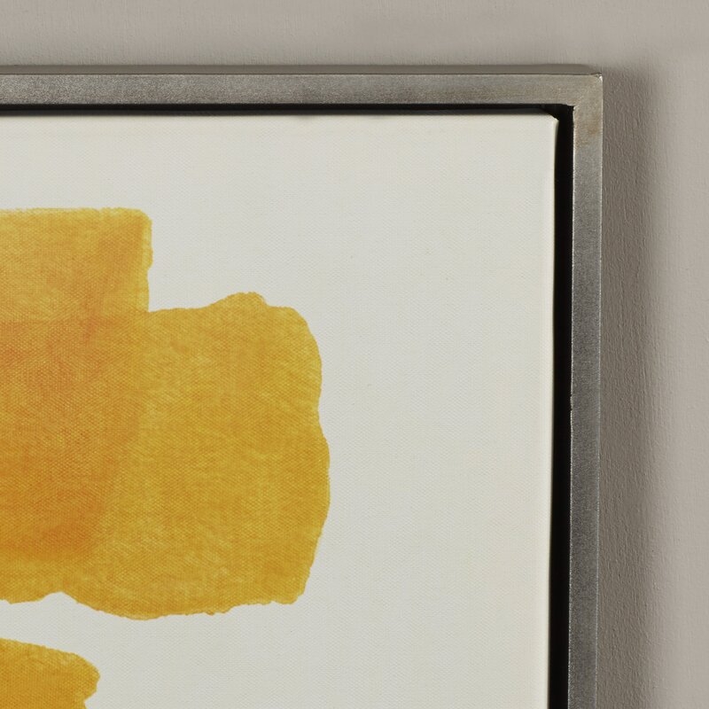 Framed Painting Print on Canvas in Yellow - Image 6