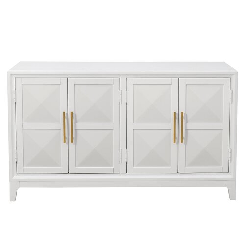 Aiello Four Door Geometric Front Sideboard - Image 0