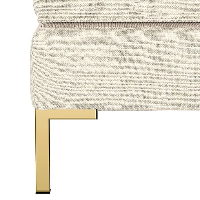 Armless Chair, Talc Linen - Image 4