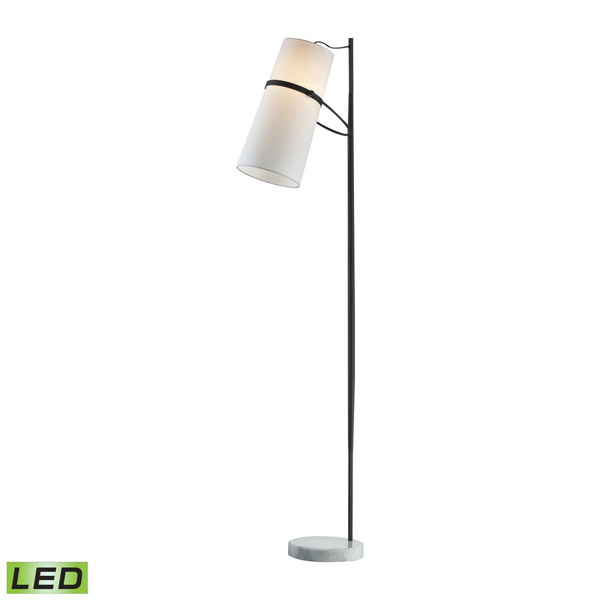 BANDED SHADE LED FLOOR LAMP - Image 0
