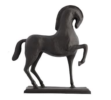 Prancing Horse Object, Bronze - One Size - Image 0