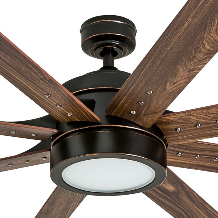 62'' Centre Market Place 8 - Blade LED Standard Ceiling Fan with Remote Control and Light Kit Included - Image 1