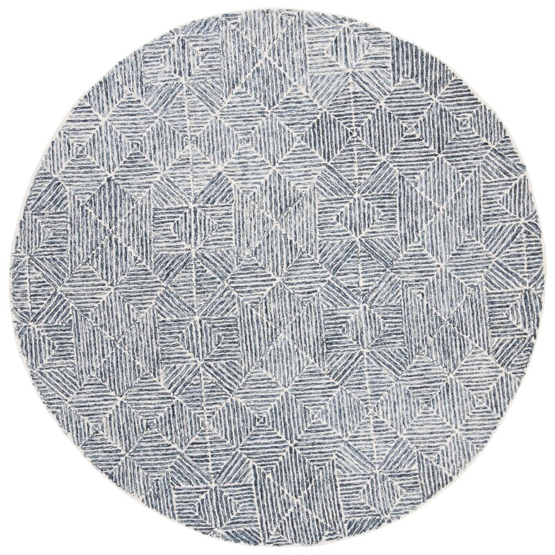 Gaither Hand-Tufted Wool Light Blue/Gray Area Rug - Image 0