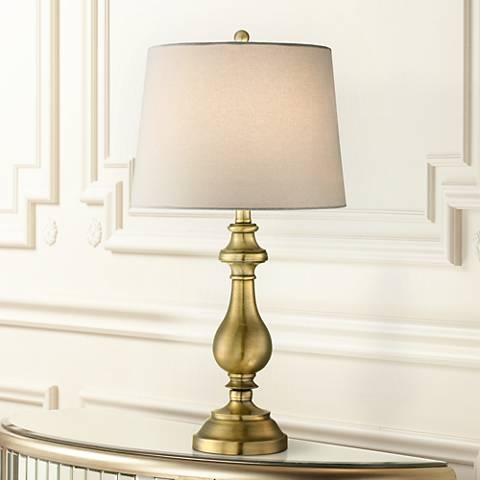 Brass Candlestick Table Lamp - Image 0