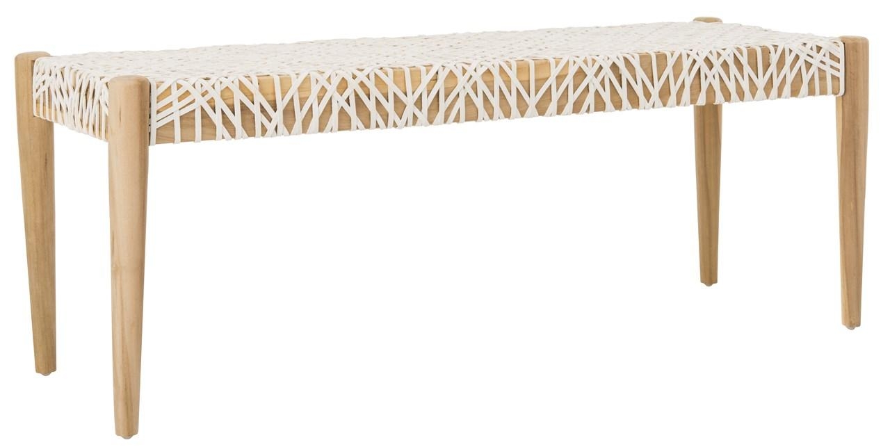 Bandelier Bench - Off White / Natural - Arlo Home - Image 3
