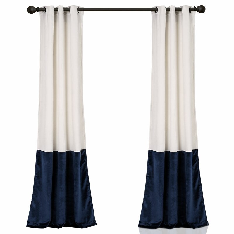 Lucille Solid Room Darkening Thermal Grommet Curtain Panels (Set of 2) - Image 1