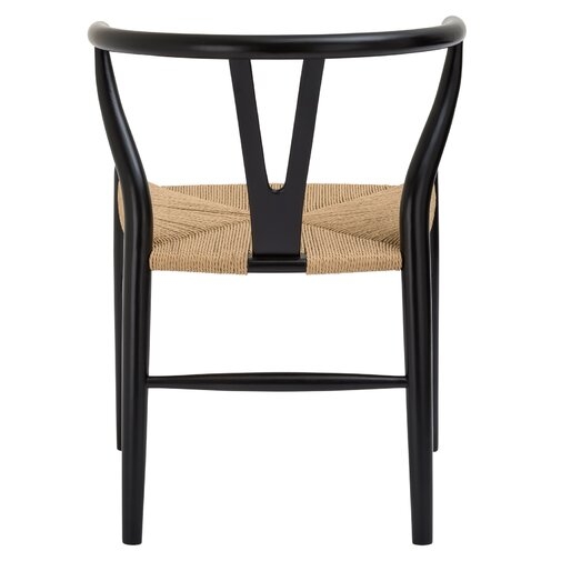 Dayanara Solid Wood Dining Chair in Black - Image 4