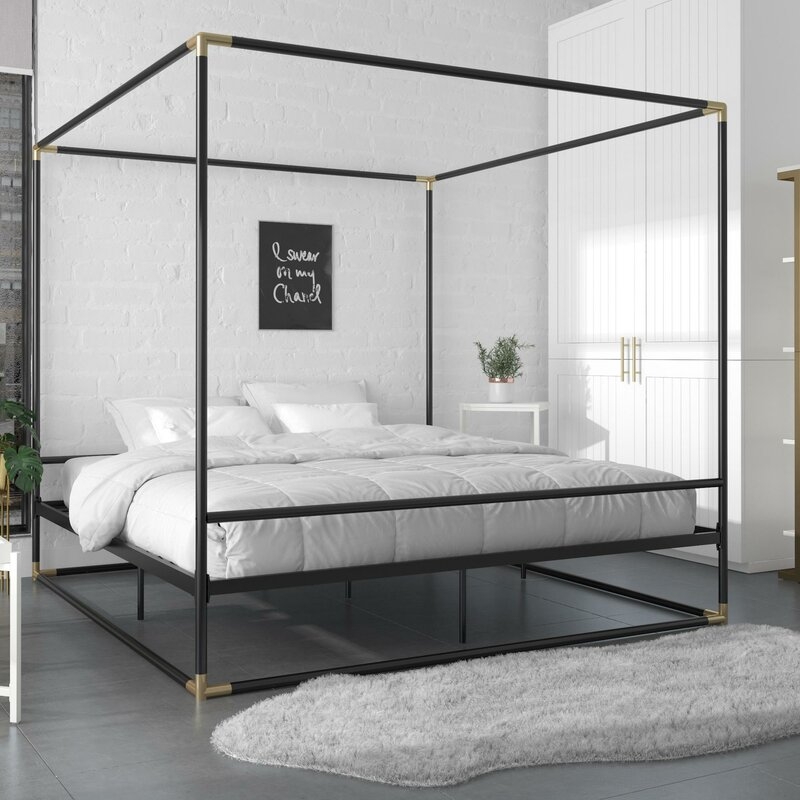 Celeste Canopy Bed - Queen - Image 0