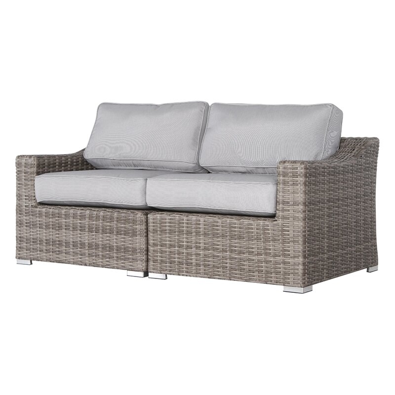 Dayse Loveseat with Cushions / Gray - Image 0