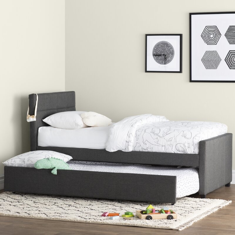 Algrenon Twin Platform Bed with Trundle - Image 2