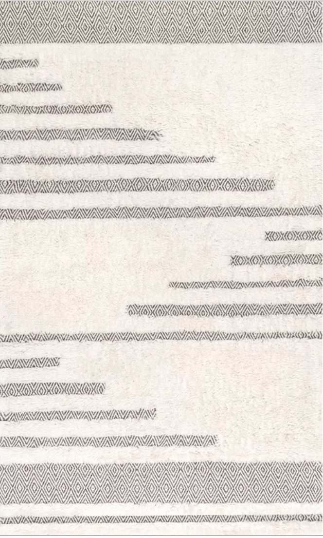 Ormside Cotton/Wool Ivory Area Rug, 5'x8' - Image 0