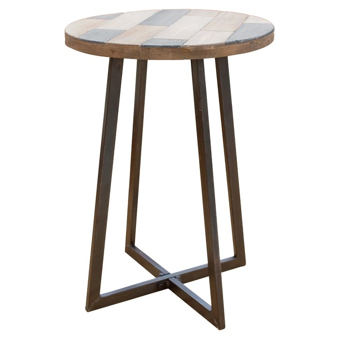 Tisbury Rustic Wood End Table - Image 0