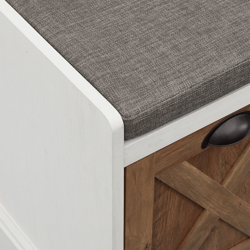 Willow 40" Farmhouse 3 Drawer Storage Bench - Image 1