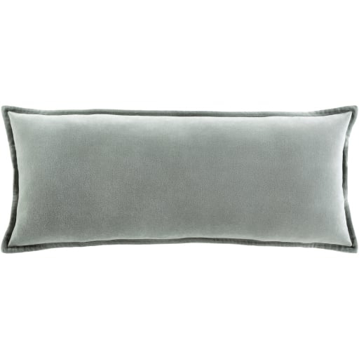 Gabrielle Lumbar Pillow, 30" x 12", Seafoam, Pillow Shell with Polyester Insert - Image 0
