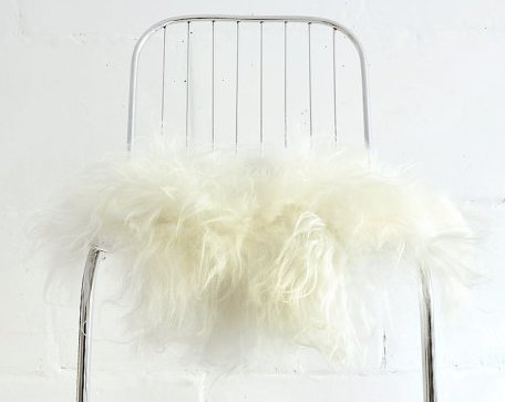 Sheepskin Barstool Cushion - Image 3