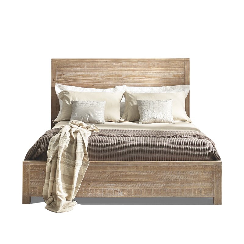 Montauk Solid Wood Bed - Driftwood - King - Image 0