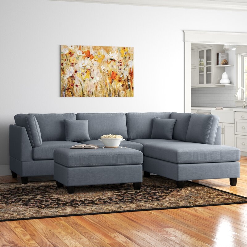 Hemphill 104" Wide Reversible Sofa & Chaise with Ottoman - Image 5