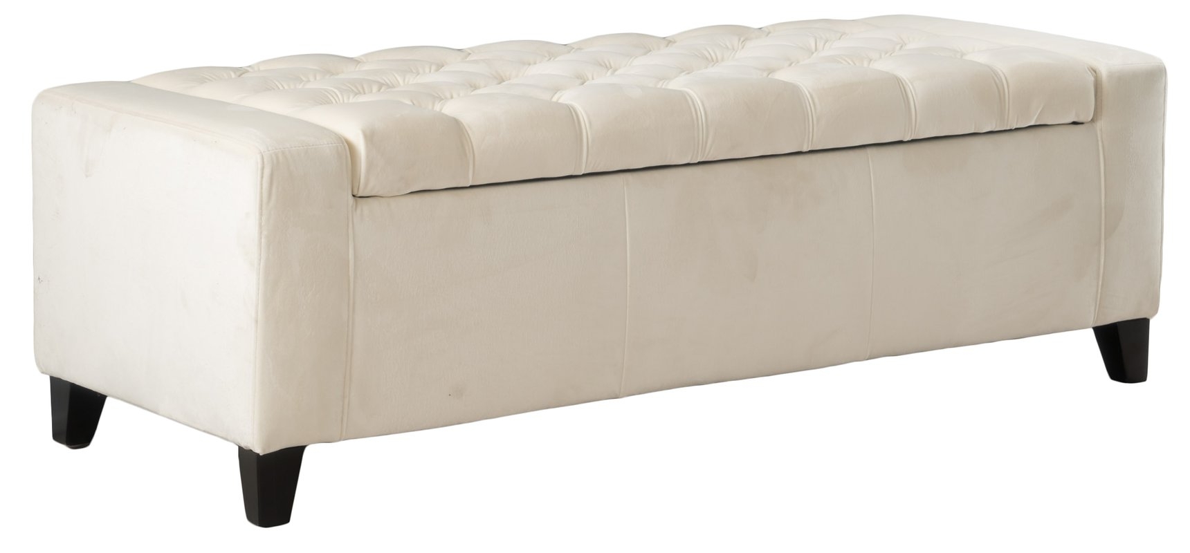 Ilchester Upholstered Storage Bench / Ivory - Image 1
