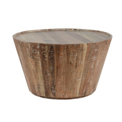 Limones Solid Wood Drum Coffee Table - Image 0