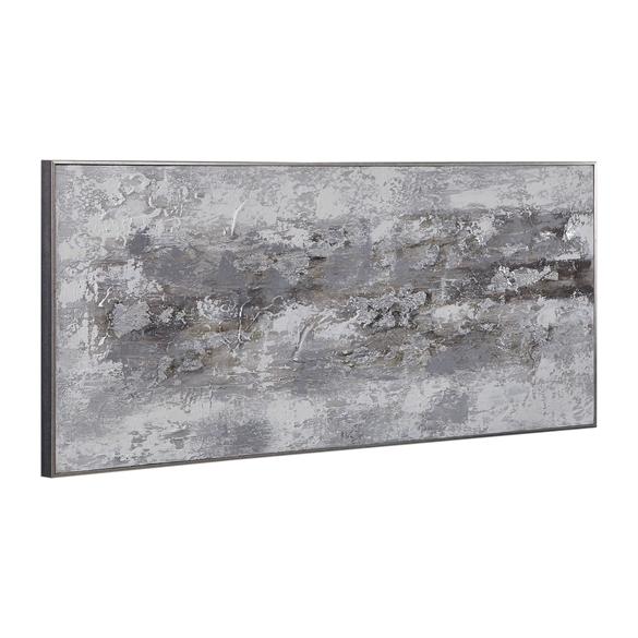 Weathered Stone Hand Painted Canvas - Image 1
