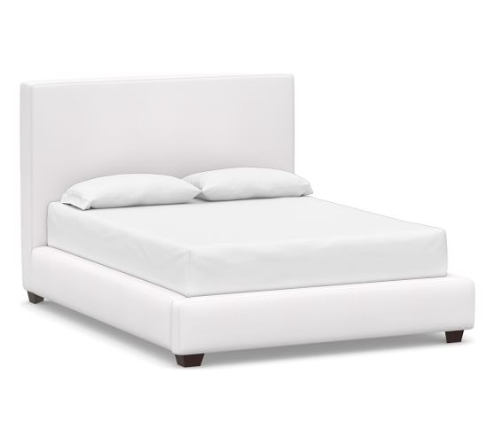 Big Sur Upholstered Bed, King, Twill White - Image 3
