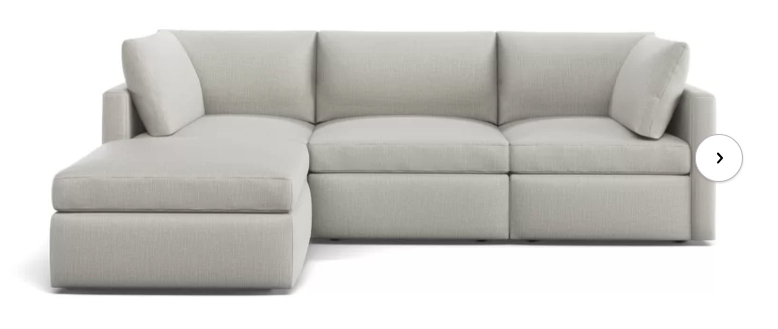Bailee Reversible Modular Sectional with Ottoman - Image 0