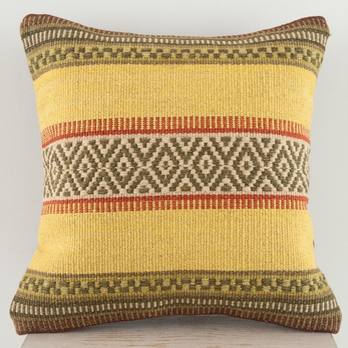 Clemente Wool Throw Pillow - Image 0