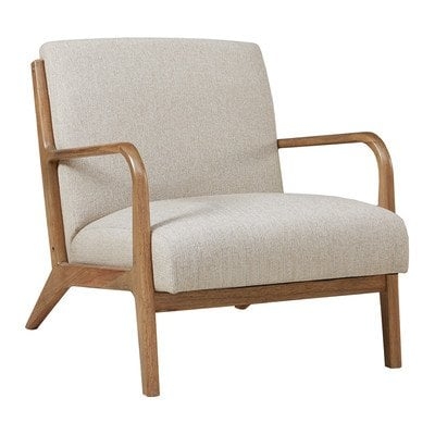Ronaldo 27.5'' Wide Armchair, Taupe - Image 0