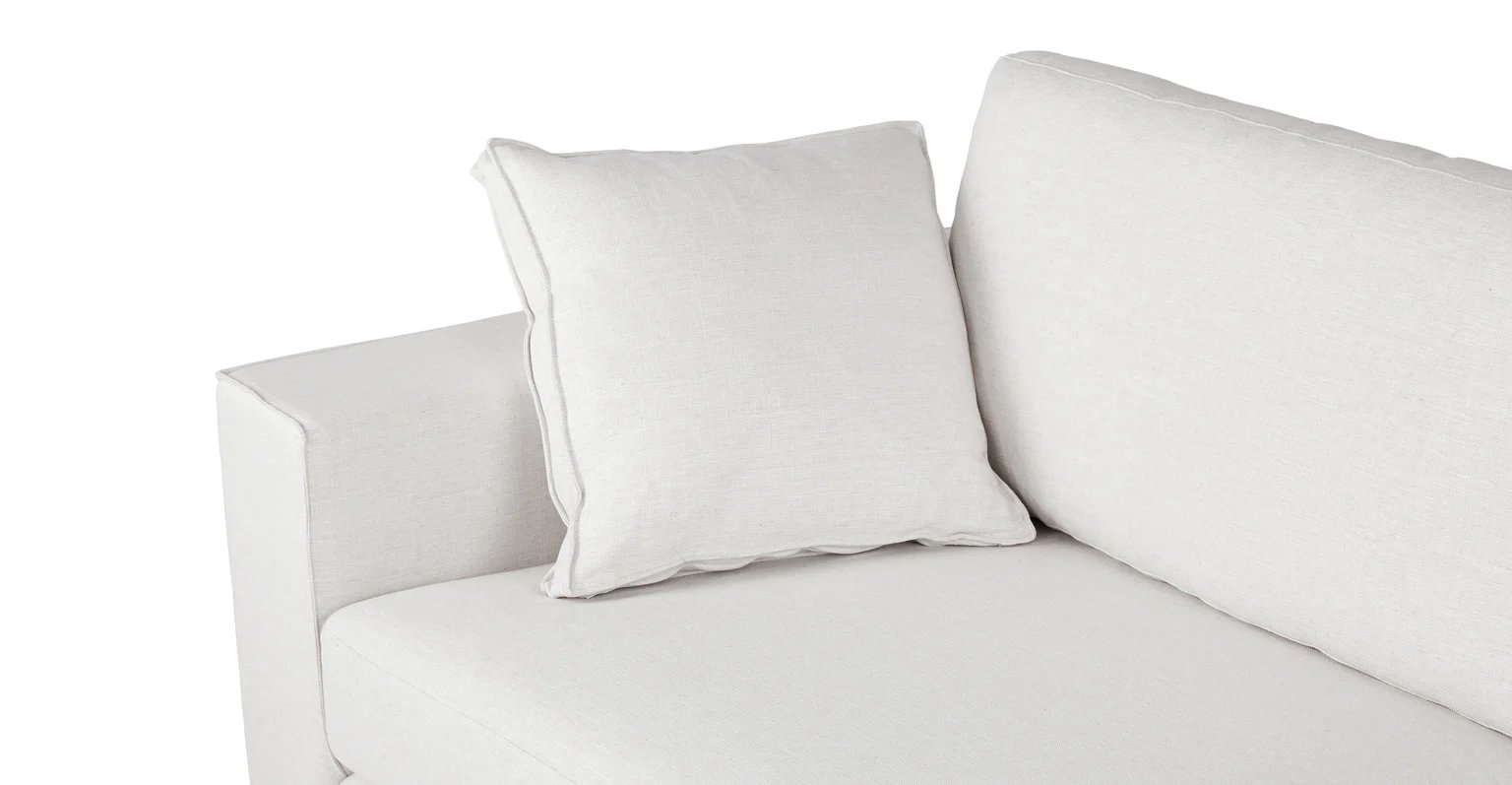 Sitka - Quartz White Sofa - Image 3