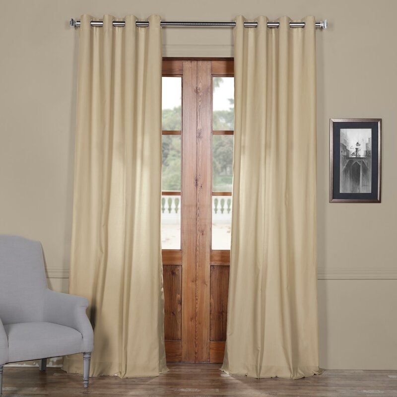Lipinski Solid Room Darkening Grommet Single Curtain Panel - Image 0