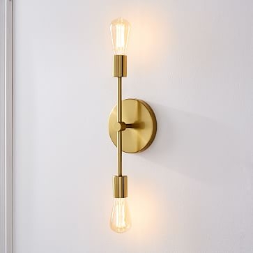 Mobile Sconce, 2-Light, Antique Brass, Individual - Image 1
