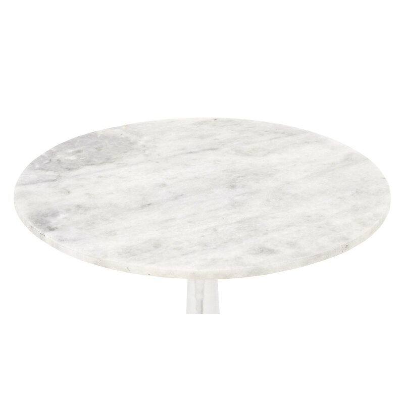Yorkshire Aluminum and Marble End Table - Image 2