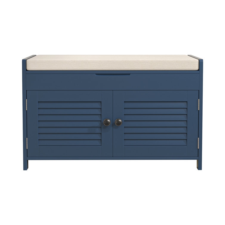 Gayola 28" Wide Cabinet Storage Bench with Flip Top Storage - Image 2