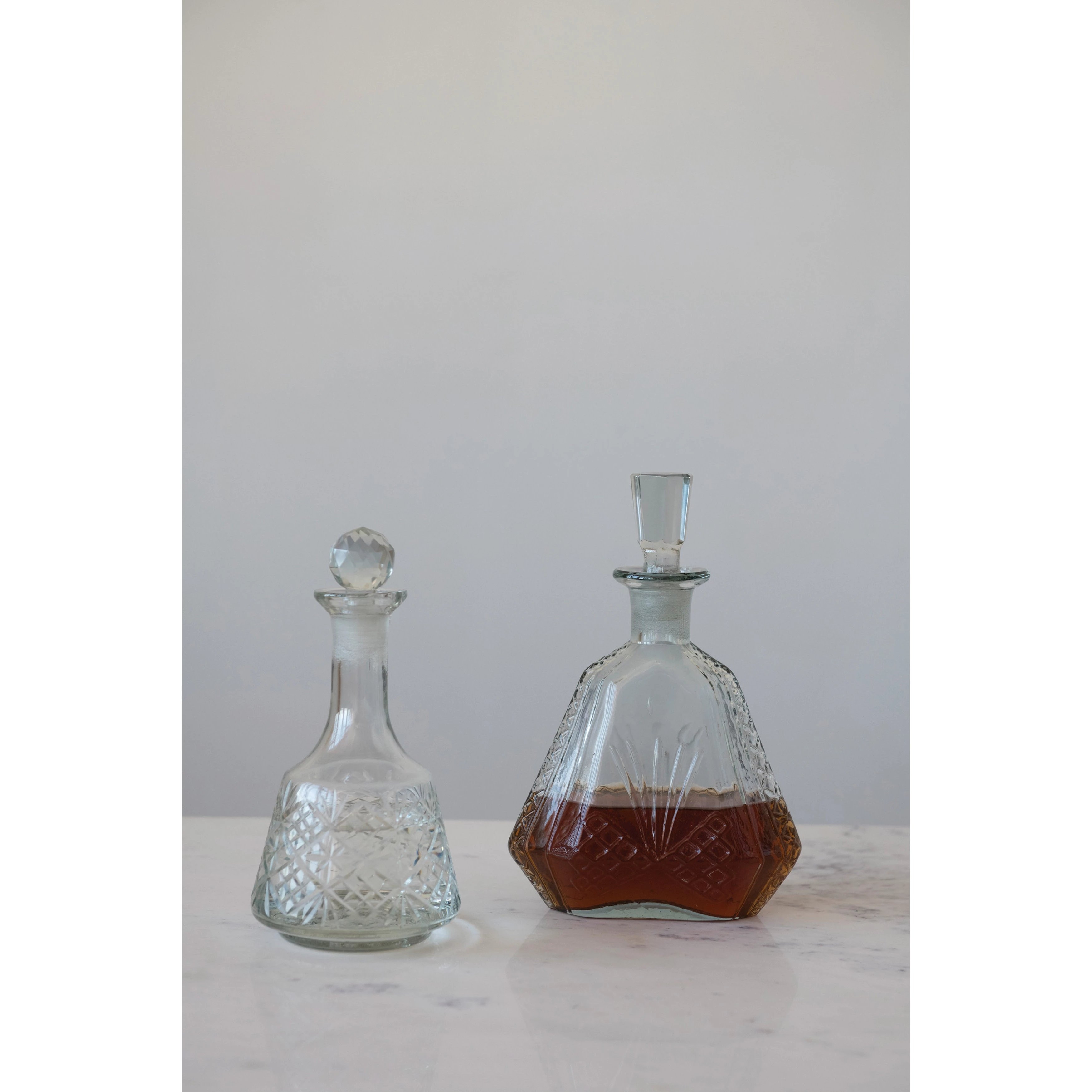 Etched Glass Decanter - Image 1