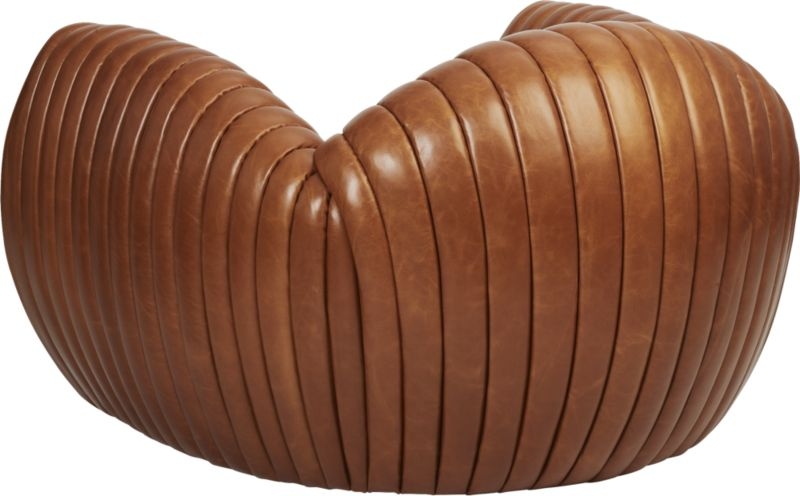 Leather Shell Armchair - Image 4