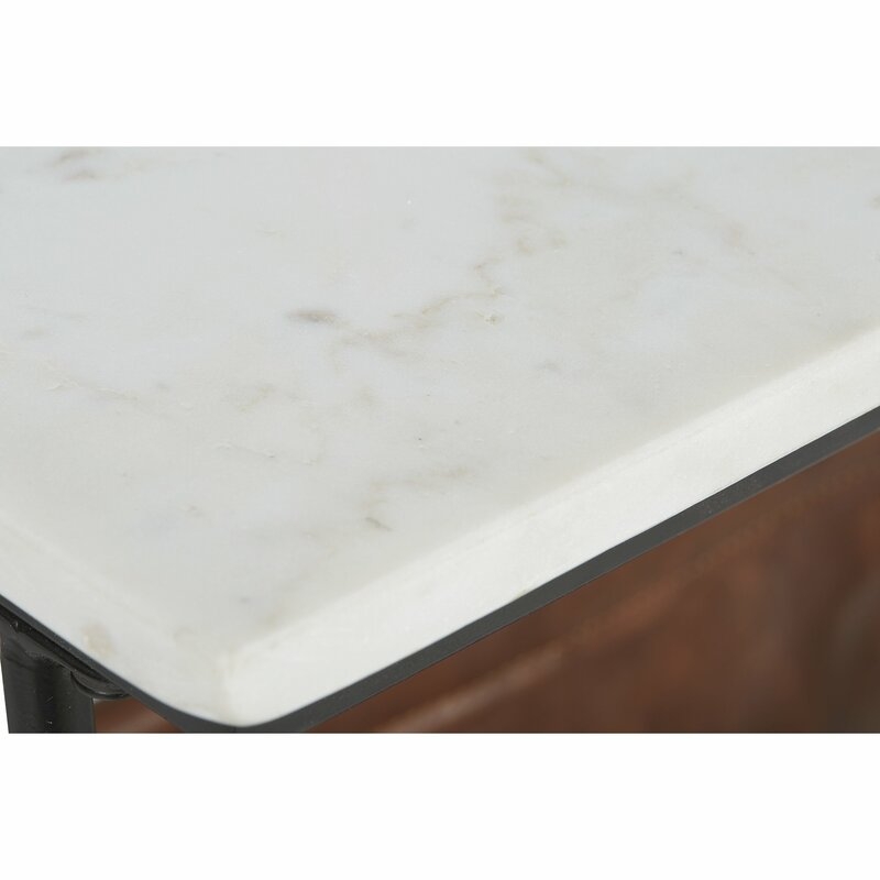 Tellis Marble Top End Table with Storage - Image 1