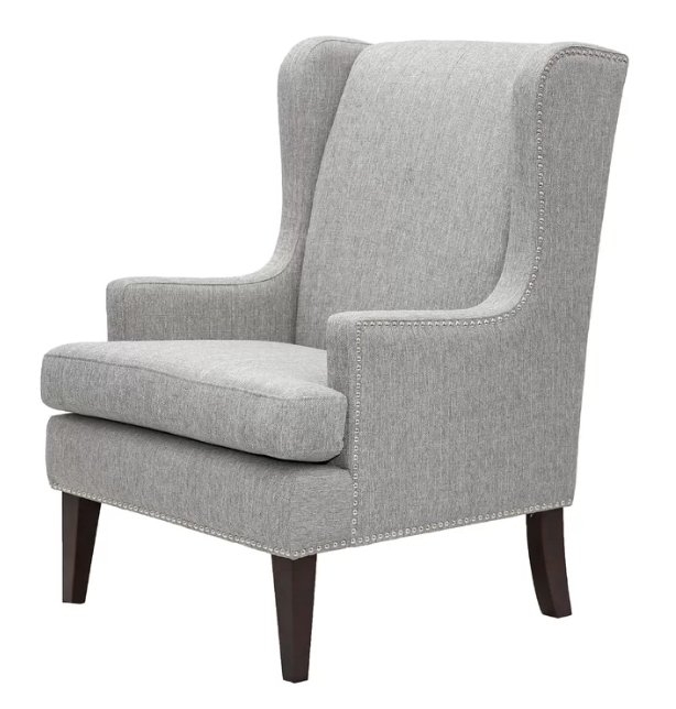 Apple Valley Wingback Chair in Gray - Image 0