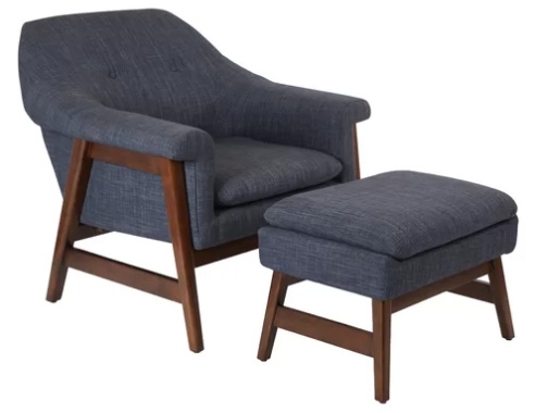 Wilber Lounge Chair and Ottoman - Image 0