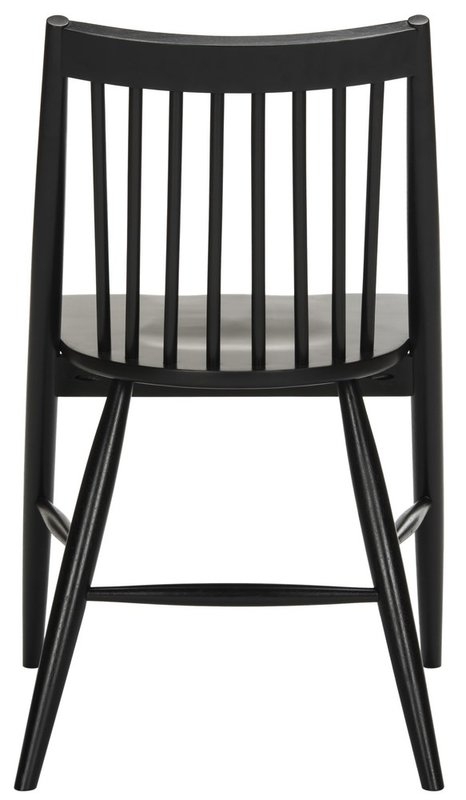Massey Solid Wood Dining Chair (Set of 2) - Black - Image 3