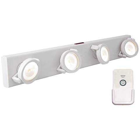 LED Battery Powered White Light Bar with Remote - Image 0