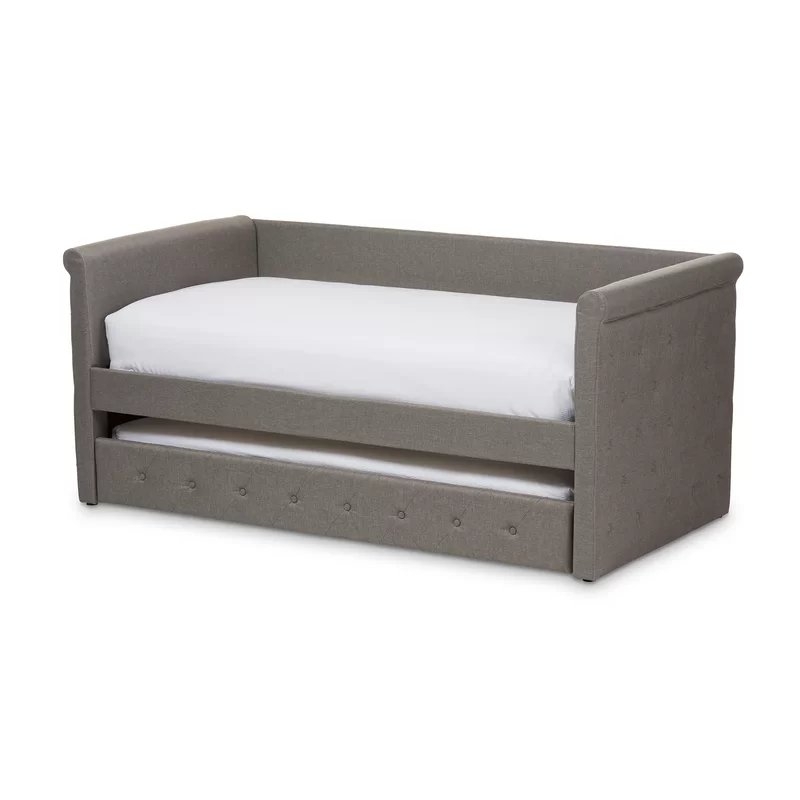 Reasor Daybed with Trundle - Light Beige - Image 1