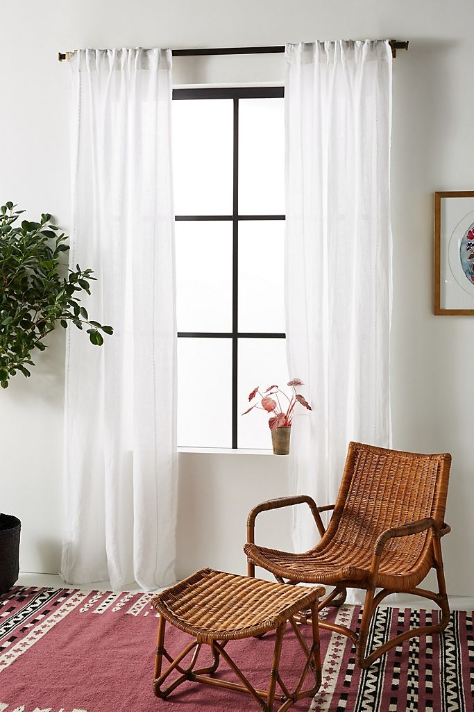 Stitched Linen Curtain - Image 0