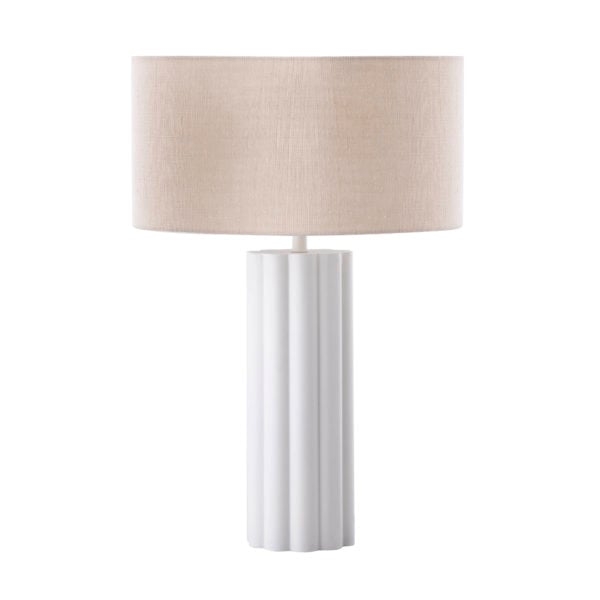 Latur Cream Table Lamp - Image 0